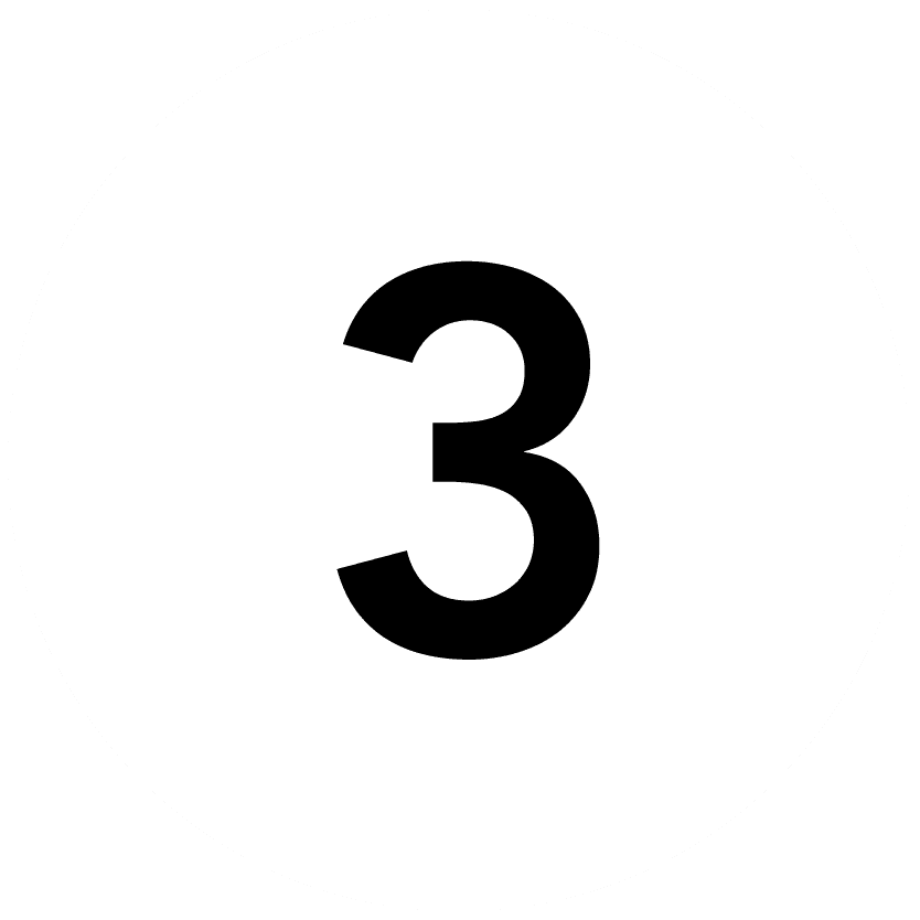 Vaihe 3 numero ikoni